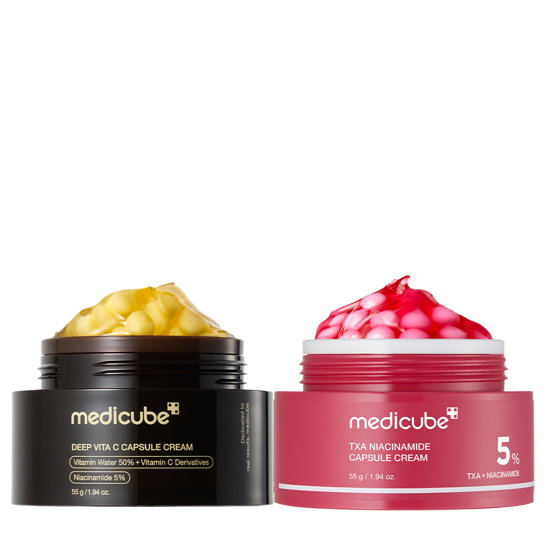 TXA Niacinamide Capsule Cream - GOLD & RED Capsule Cream Bundle (2 PACK)