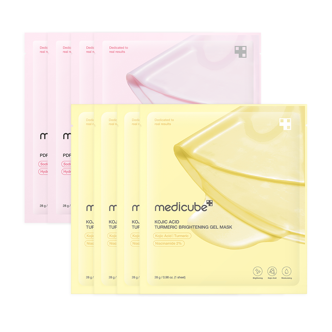 Kojic Acid Turmeric Gold Jelly Gel Mask - Gold & Pink Jelly Mask Bundle (8EA)