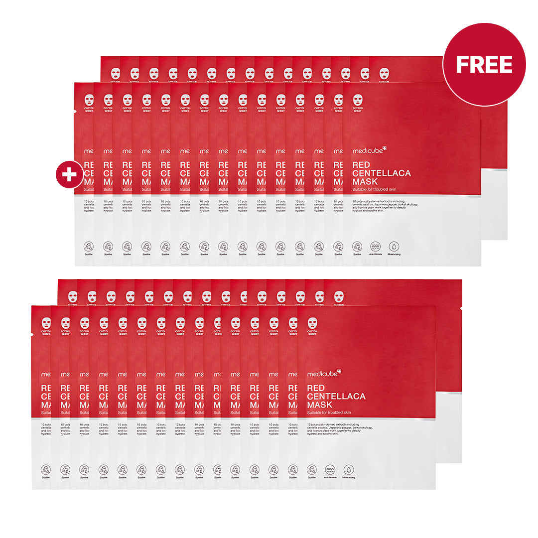 Red Centellaca Mask - 30+30 MASKS